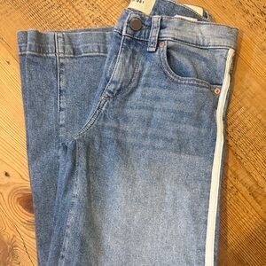 DL1961 Light Blue Kids Jeans with White Stripe